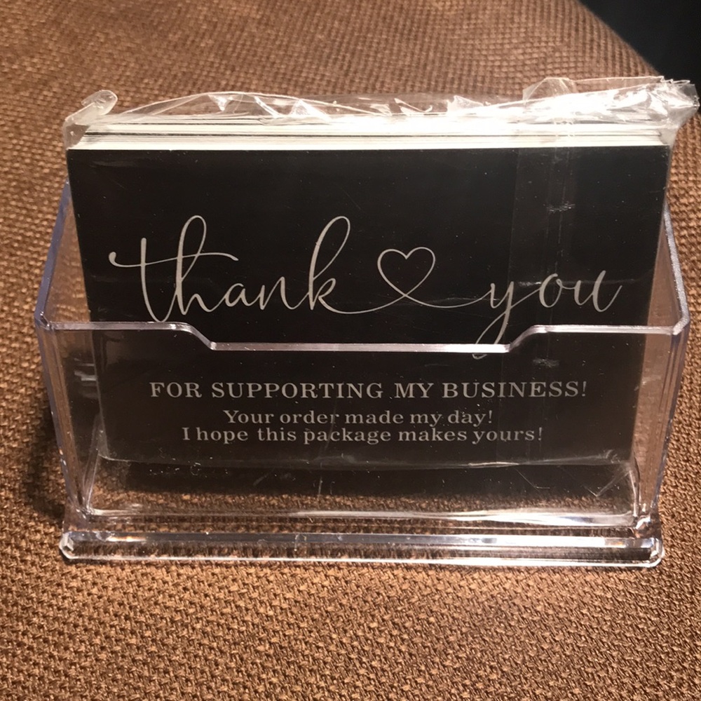 THANK YOU CARDS 3.5” X 2” pack of 50 cards